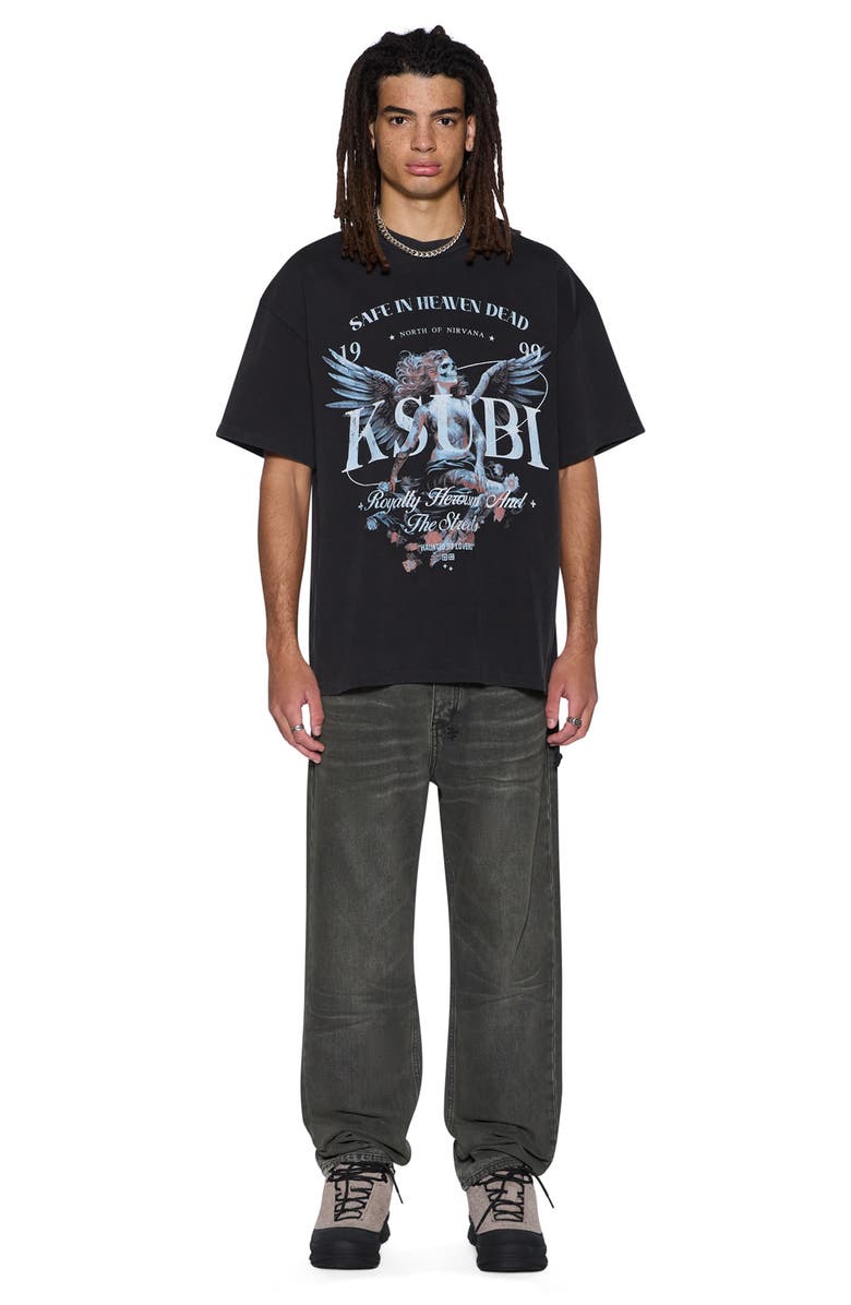Ksubi Spirit Ekcess Graphic T-Shirt, Alternate, color, Charcoal