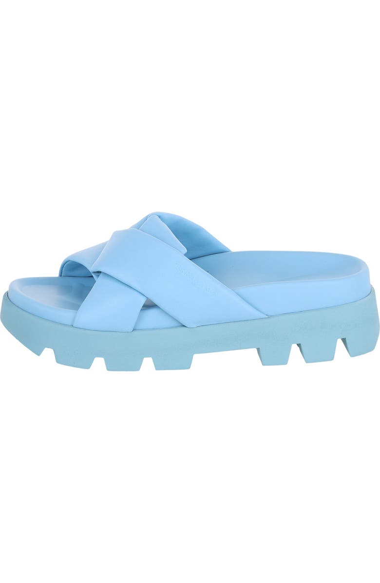 FERRAGAMO Lug Sole Slide Sandal, Alternate, color, Blue