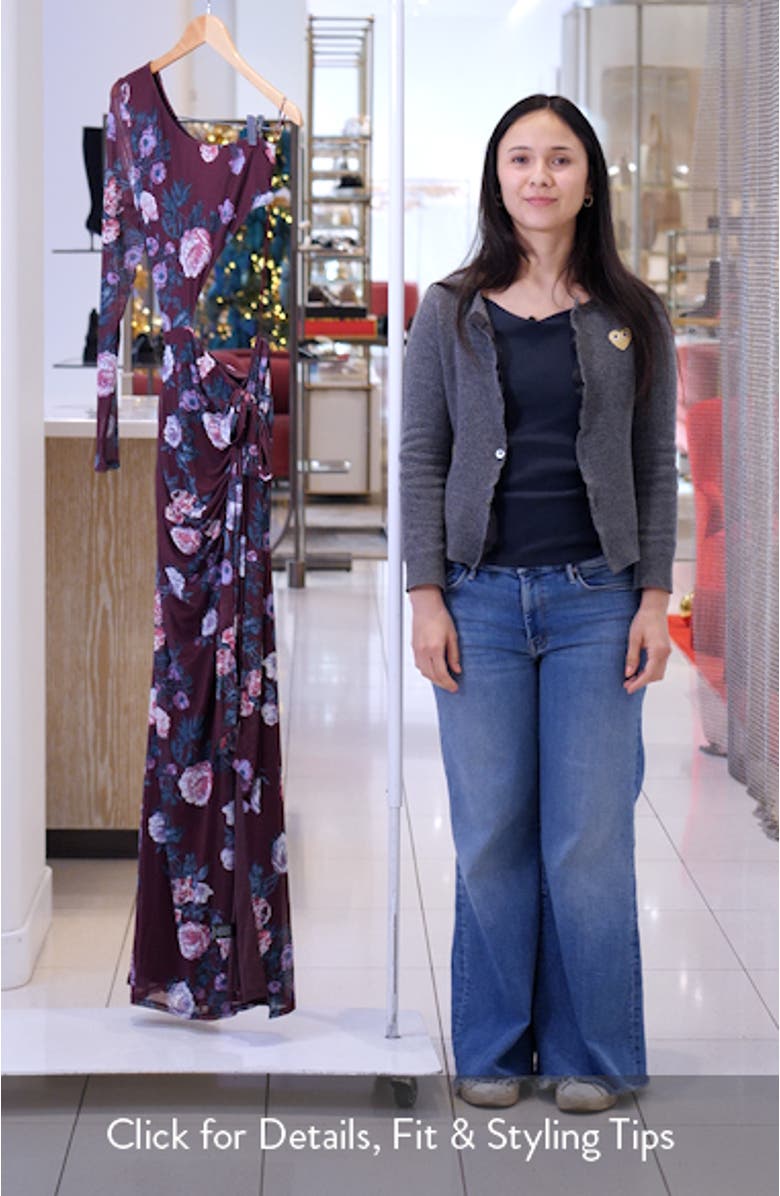 Shai Cutout One-Shoulder Maxi Dress, sales video thumbnail