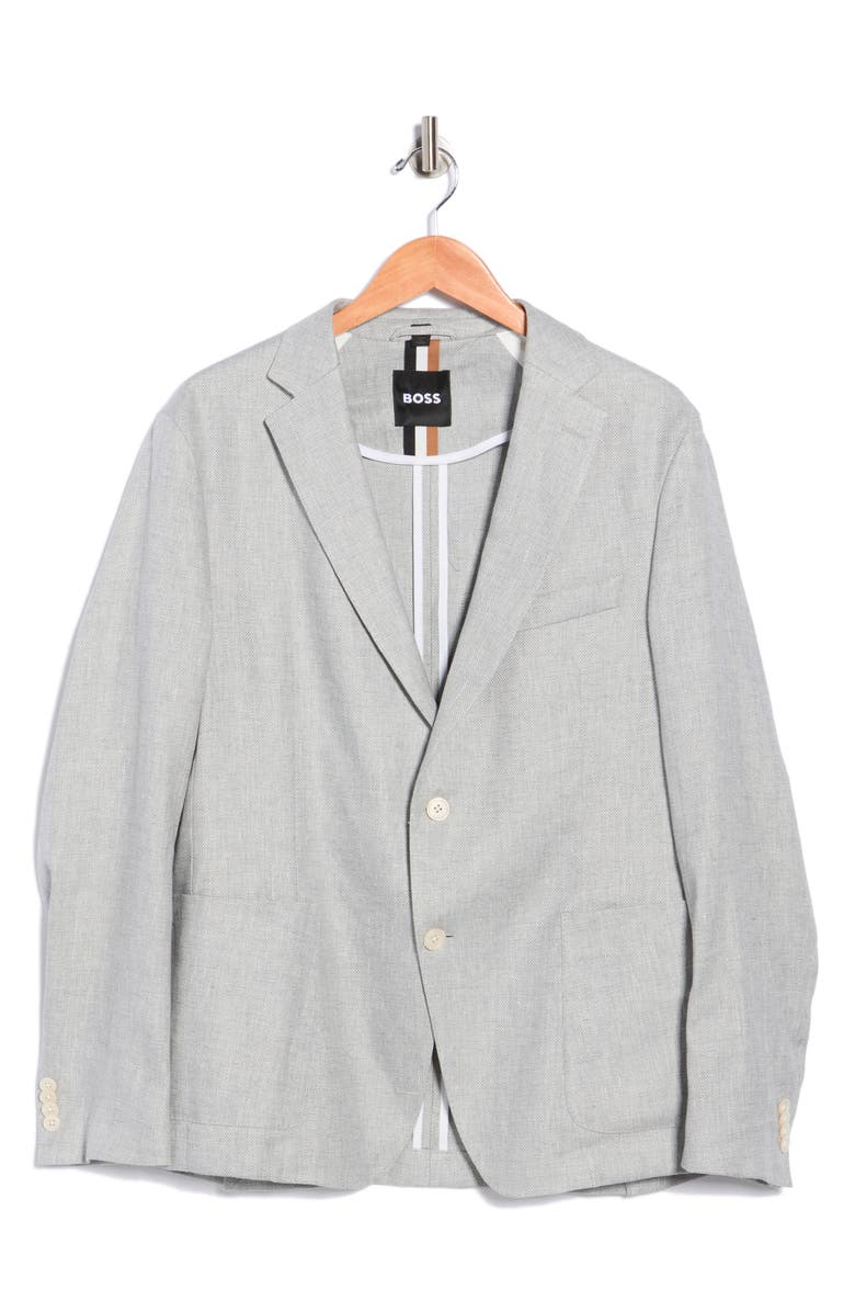 BOSS Linen Blend Suit Jacket, Main, color, 