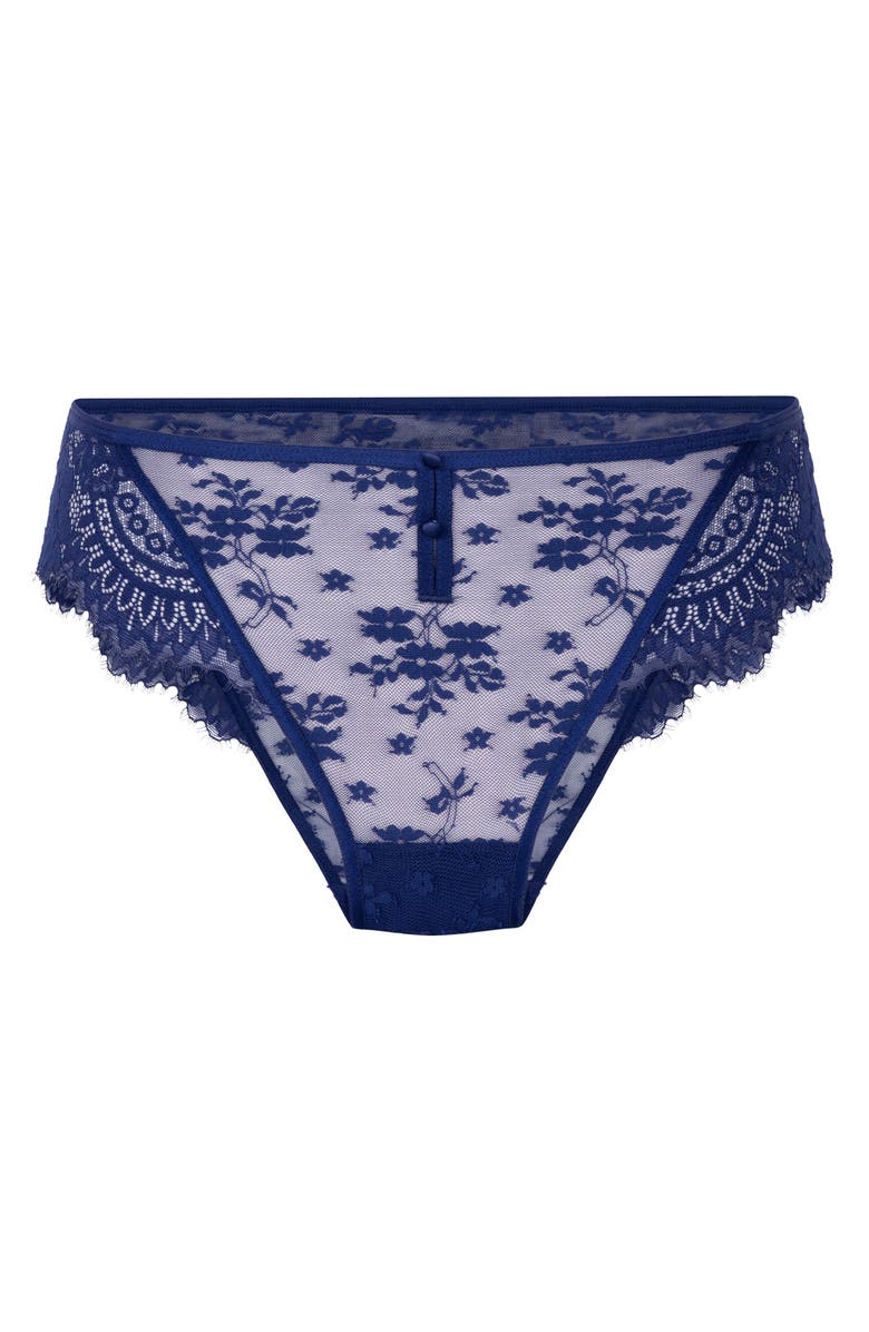 Hunkemöller Lou Brazilian Panties, Alternate, color, Twilight Blue