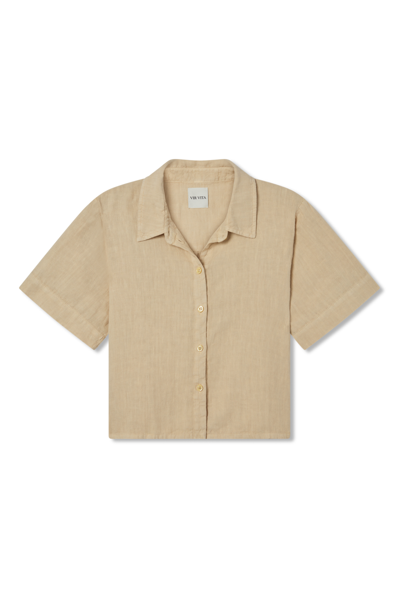 Anais Linen Shirt, Main, color, BEIGE