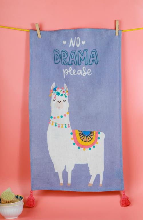 Tiramisu No Drama Llama Kitchen Towel Set In Blue
