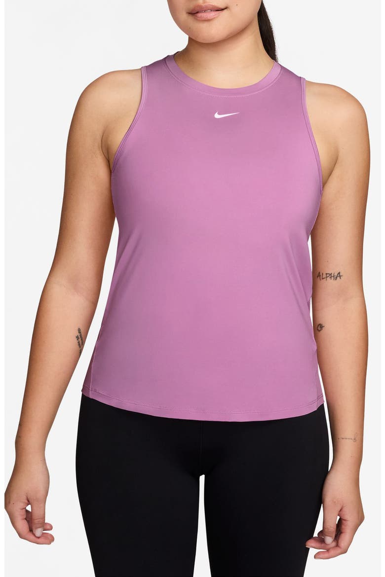 One Dri-FIT Tank, Main, color, LT MAGENTA/ WHITE