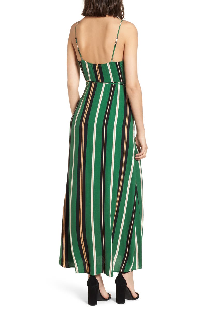 All in Favor Cutout Wrap Front Maxi Dress, Alternate, color, 