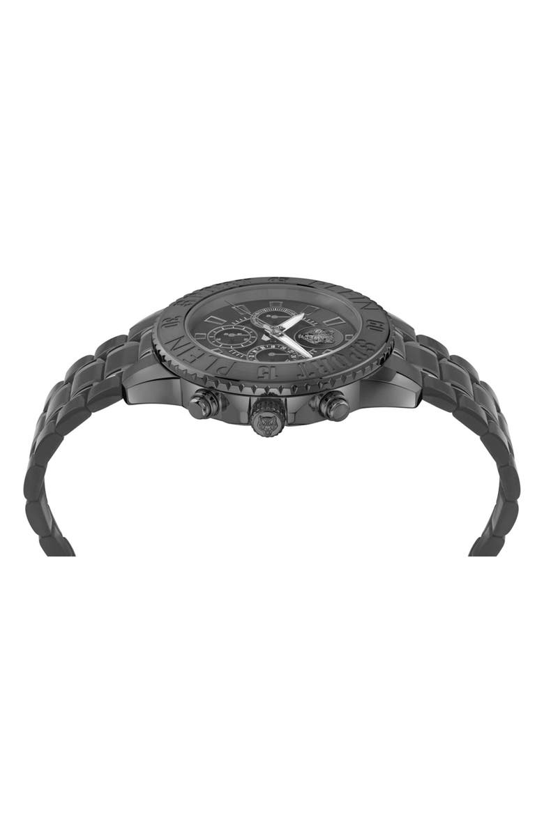 PLEIN SPORT Glam Chronograph Watch, Alternate, color, Black