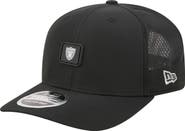 New Era Men's New Era Black Las Vegas Raiders Micro Badge 9SEVENTY Adjustable Hat