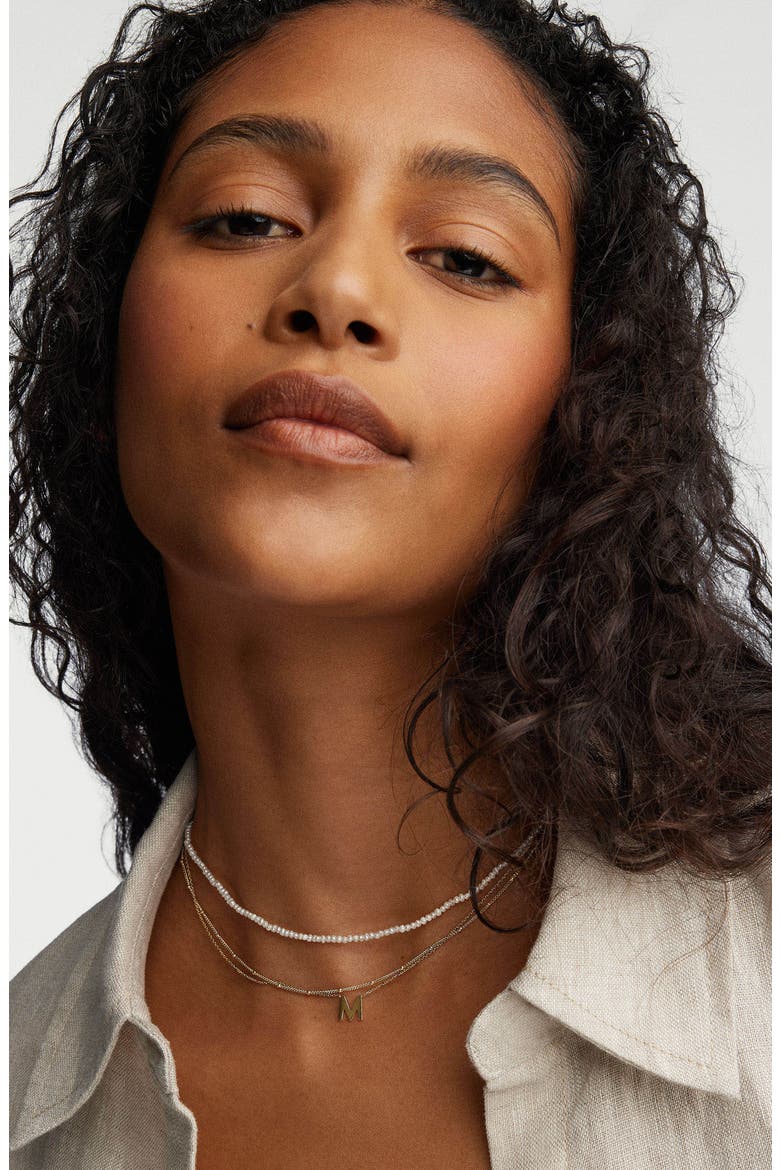 Micro Pearl Necklace, Alternate, color, Pearl