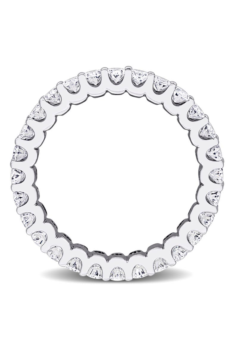 2-1/4 CTW Lab-Grown Diamond Oval Eternity Ring 14k, Alternate, color, White Gold