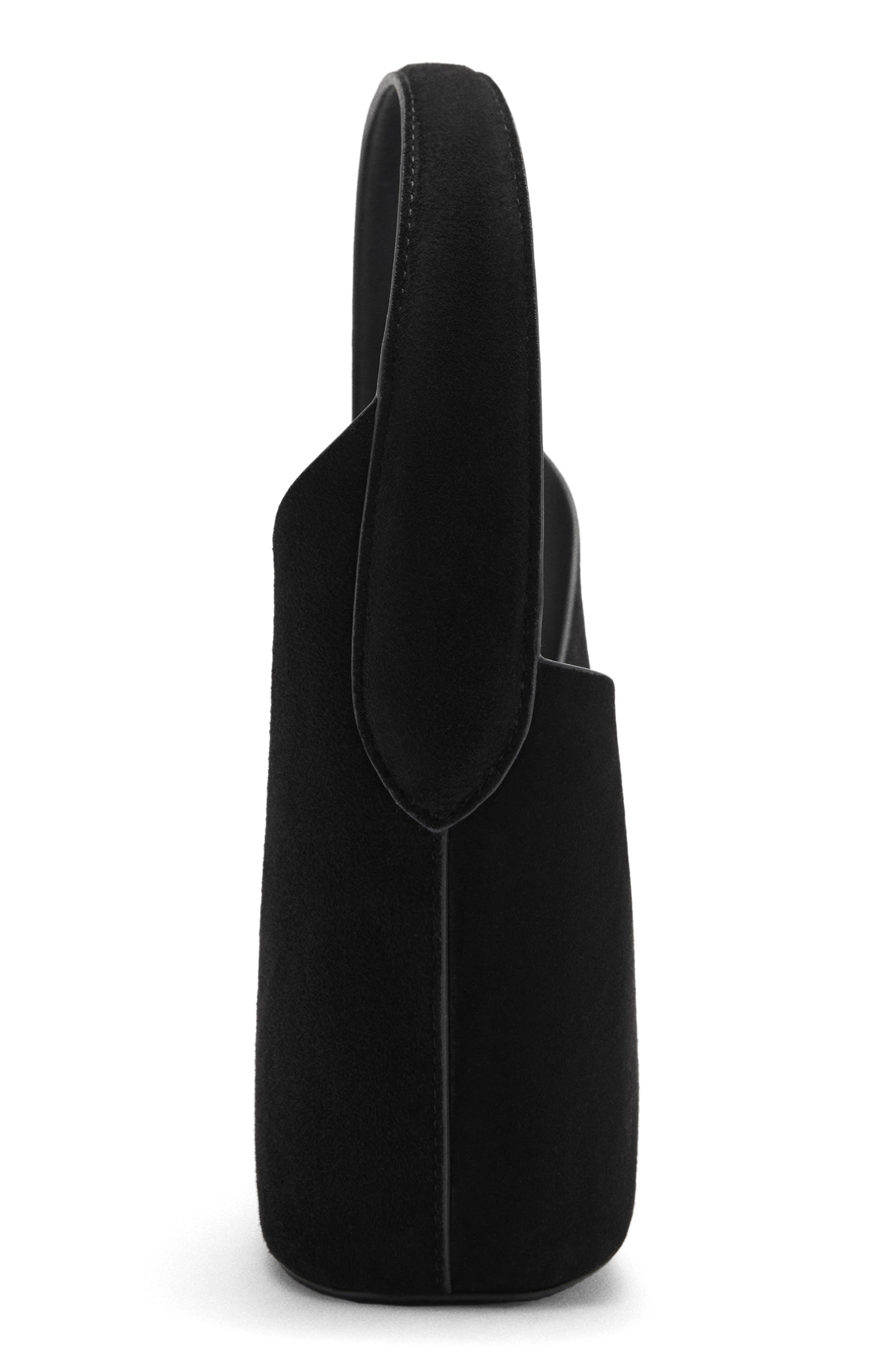 MANGO Leather Bucket Bag, Alternate, color, 