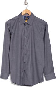 TOM BAINE Denim Performance Button-Up Shirt