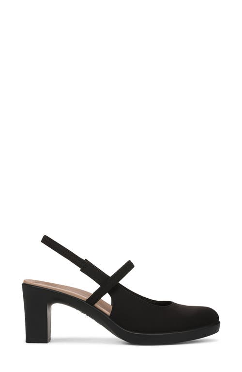 Lifestride Evoke Slingback Mary Jane Platform Pump In Black