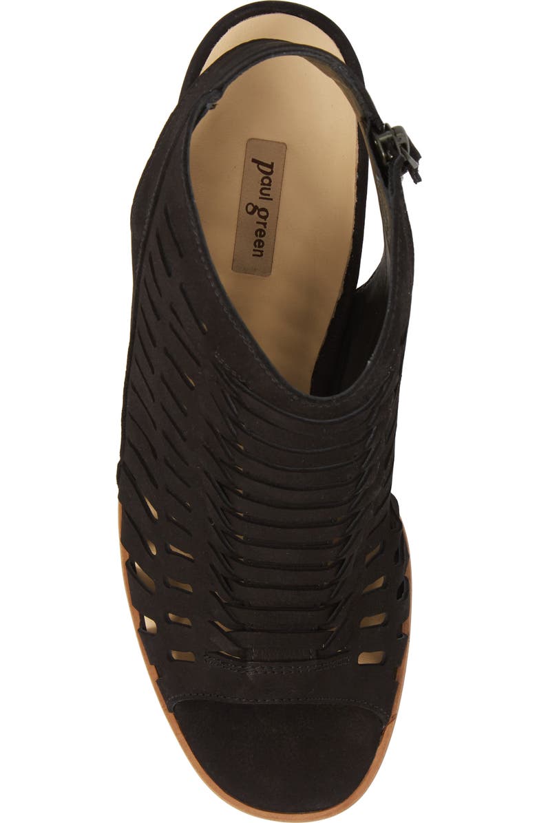 Paul Green Rosa Woven Peep Toe Sandal, Alternate, color,