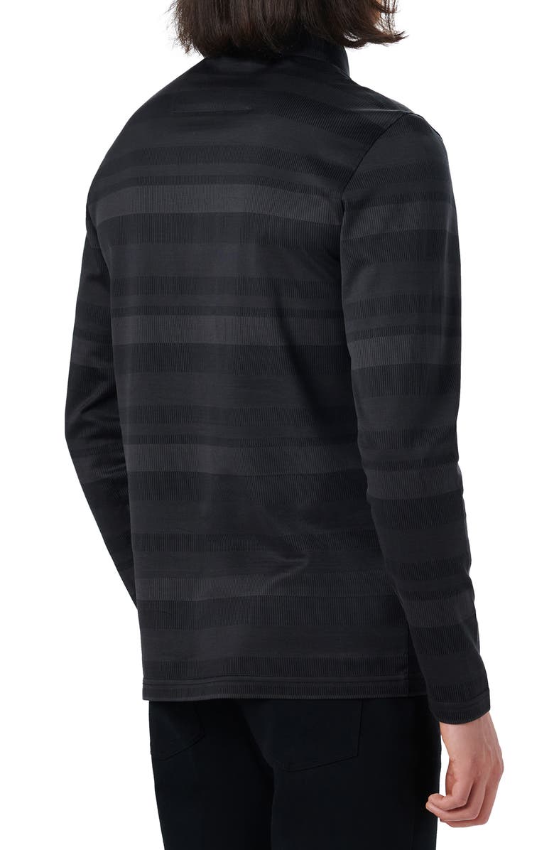 Bugatchi Three-Button Long Sleeve Polo, Alternate, color, 