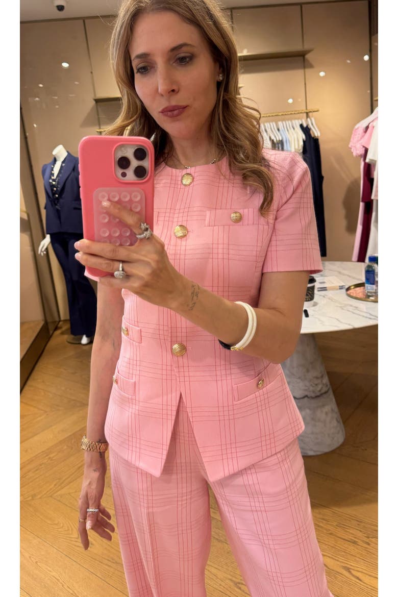 Reyes Windowpane Suiting Jacket, Alternate, color, Pink/Red Plaid