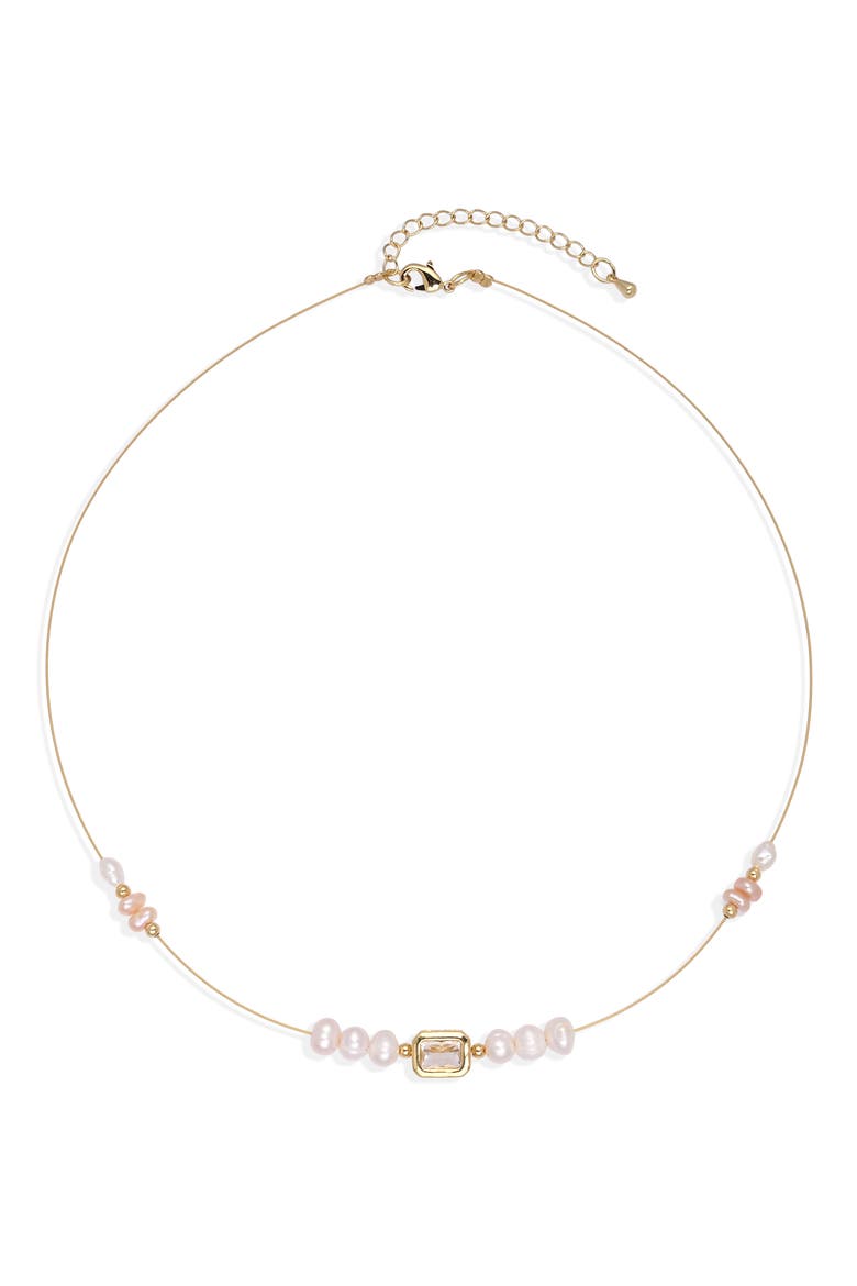 Antoinette Freshwater Pearl Necklace, Alternate, color, GOLD
