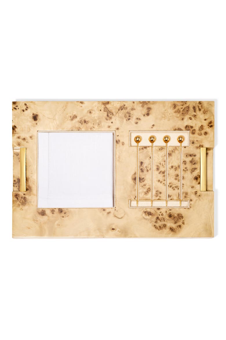 21-Piece Faux Shagreen Bar Set, Alternate, color, WHITE