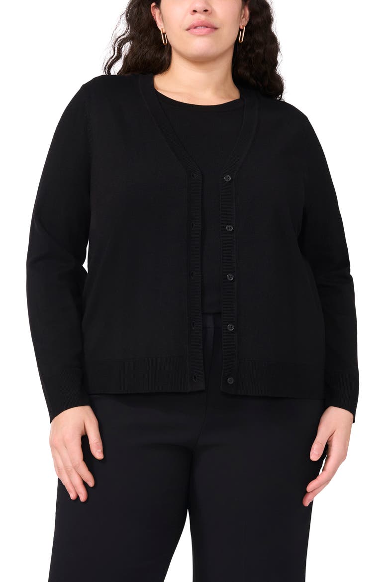 Sleeveless Knit Shell, Alternate, color, RICH BLACK