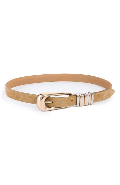 Metal Core Suede Belt