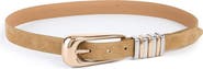 Ettika Two-Tone Keeper Leather Belt