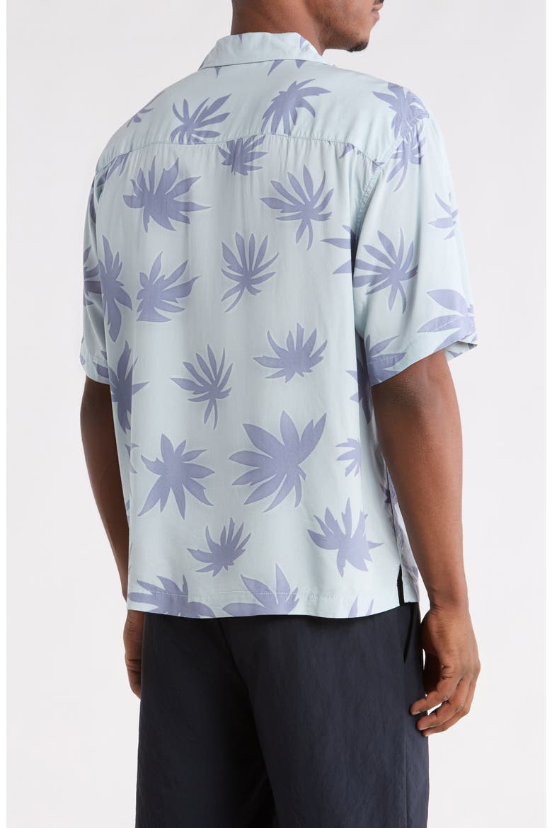 Van Doren Print Camp Shirt, Alternate, color, DAWN MIST