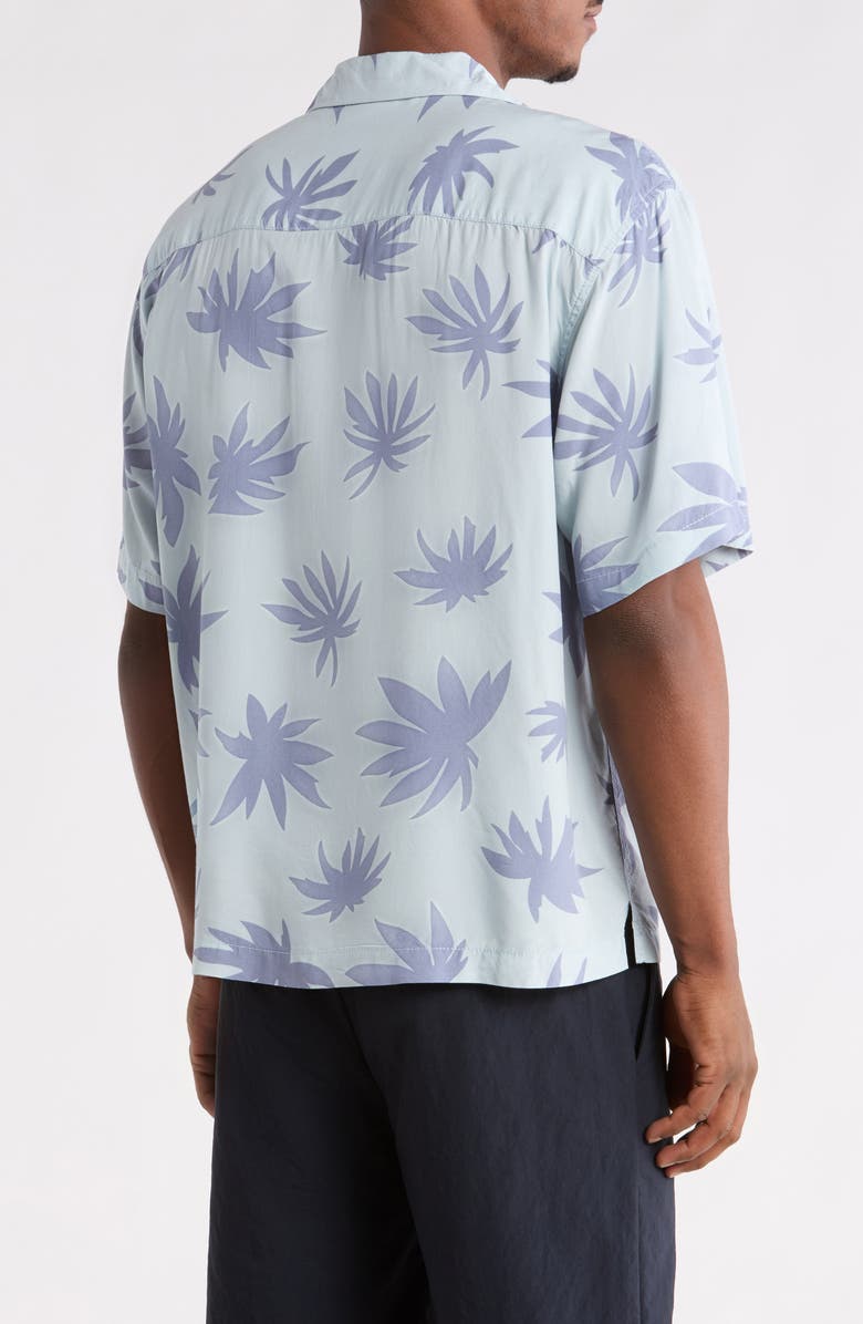 Vans Van Doren Print Camp Shirt, Alternate, color, Dawn Mist