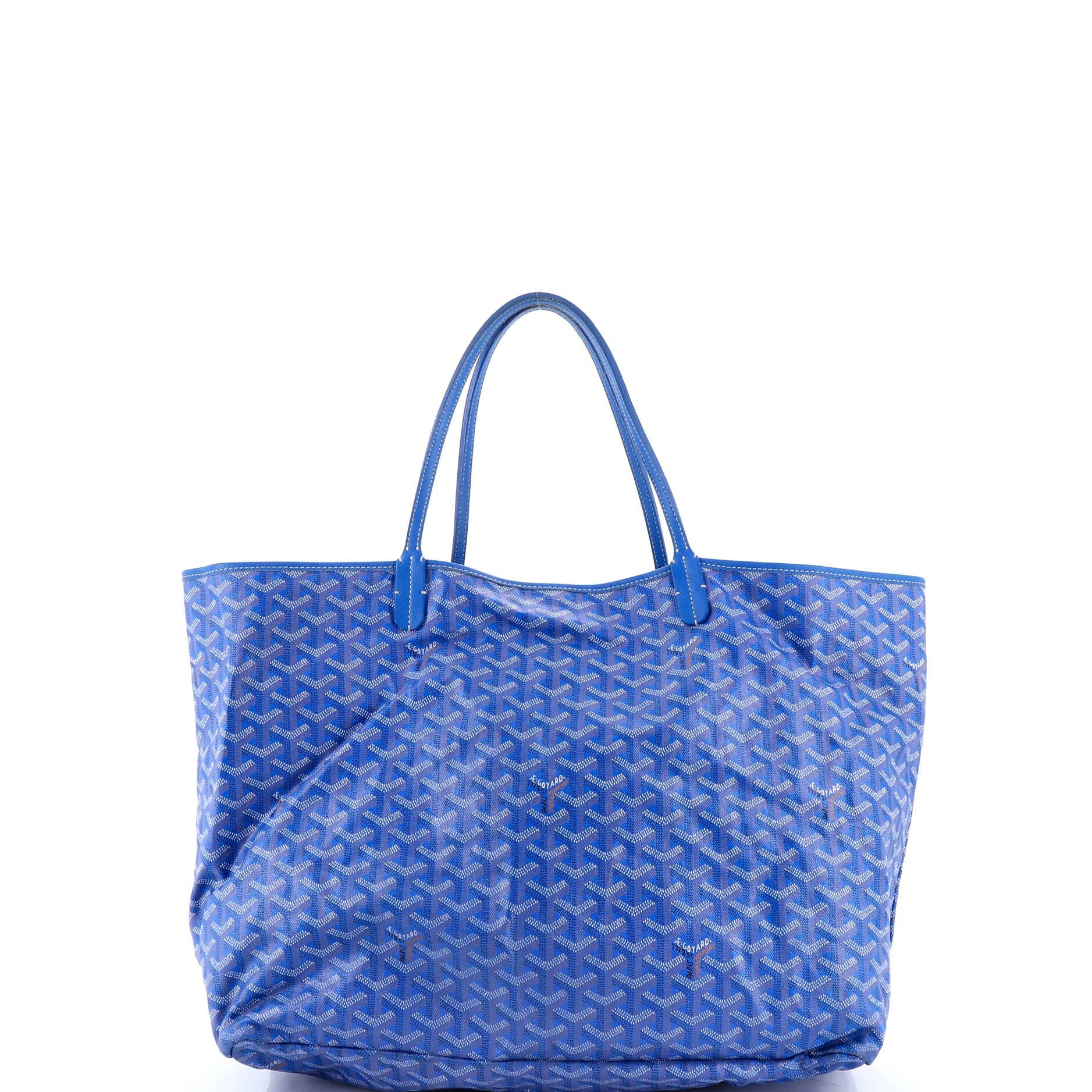 Pre-Owned Goyard Saint Louis Tote Coated Canvas GM, Alternate, color, Blue
