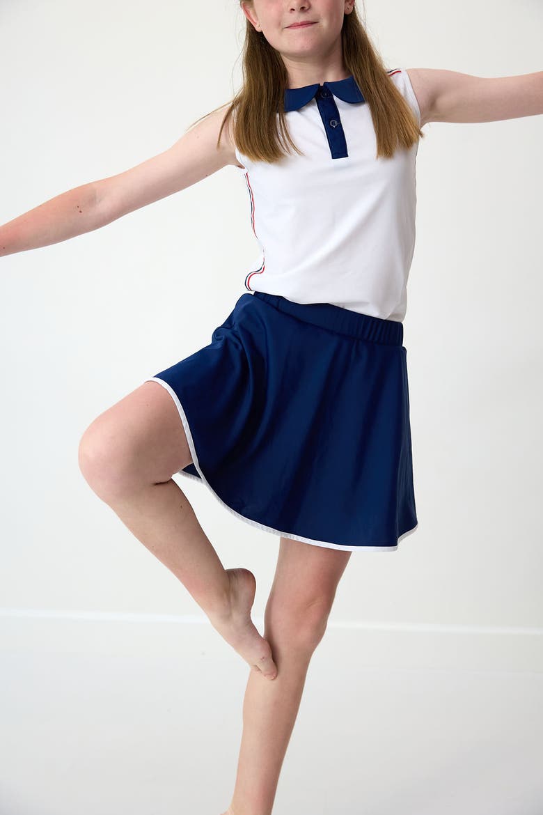 Girls Twirly Skort, Alternate, color, Navy