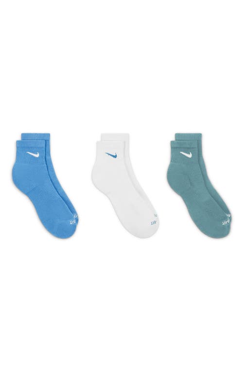 Nike Dri-fit Everyday Plus 3-pack Cushioned Training Ankle Socks