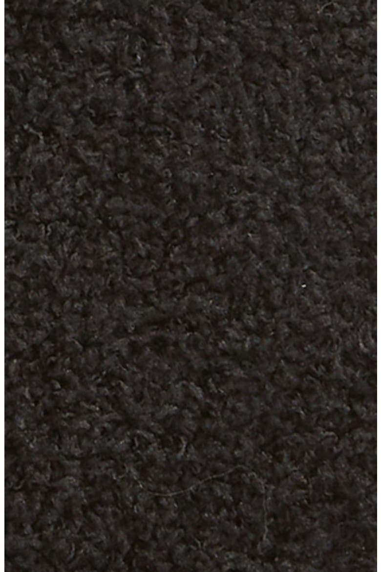 Butter 2-Pack Faux Fur Trim Crew Socks, Alternate, color, BLACK