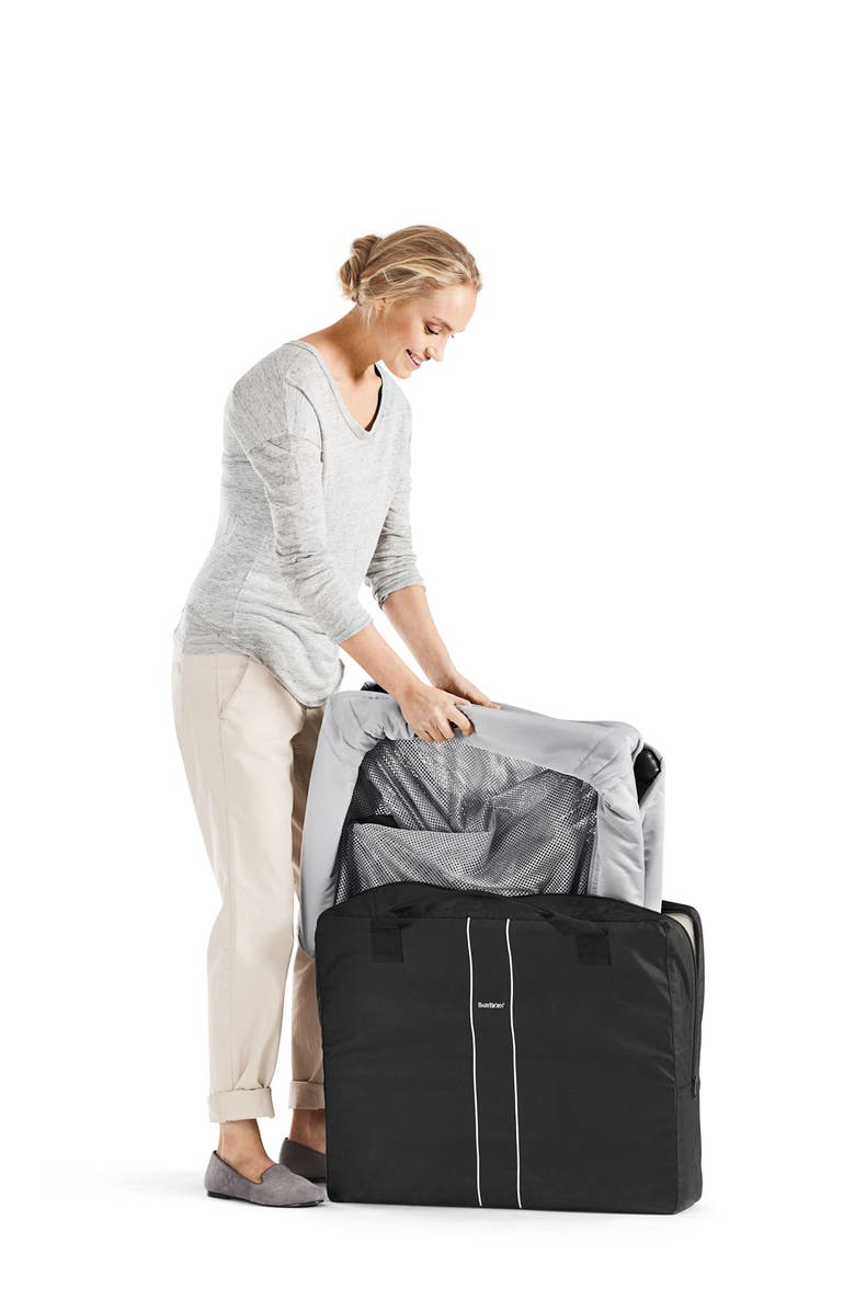 BabyBjörn Travel Crib & Sheet Bundle, Alternate, color, Silver