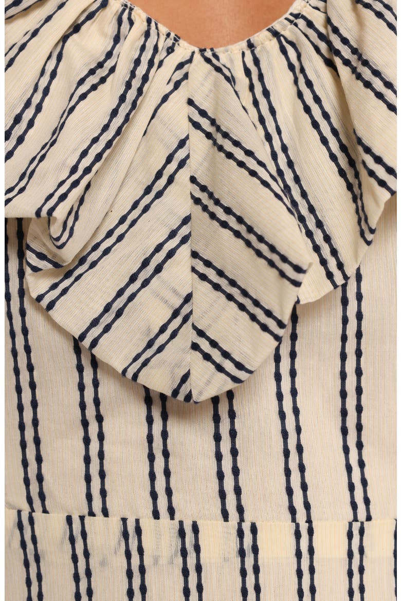 Bobbie Ruffle Maxi Dress, Alternate, color, NEUTRAL STRIPE