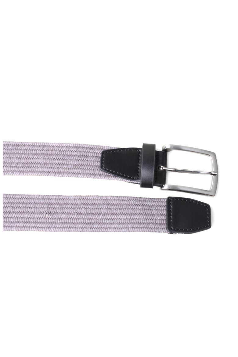 Stretch Braided Belt, Alternate, color, GREY