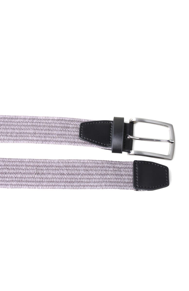 PX Stretch Braided Belt, Alternate, color, Grey