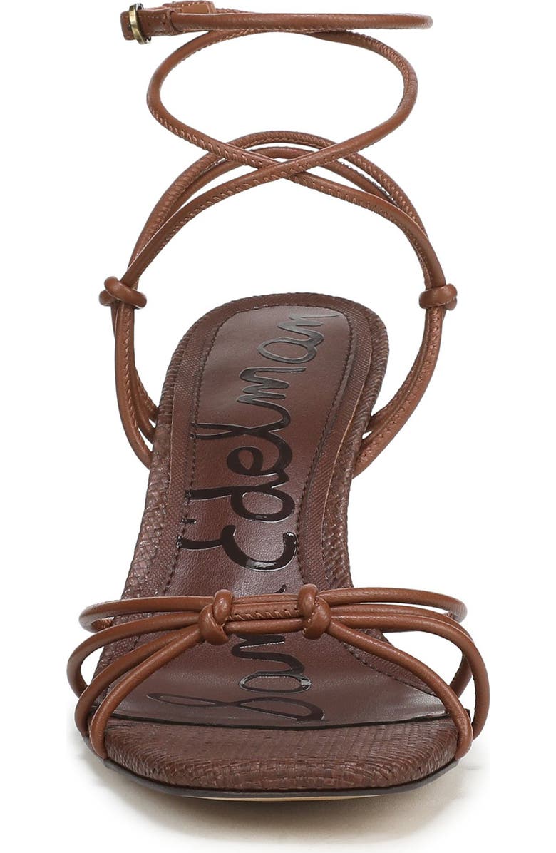 Sam Edelman Daxton Ankle Strap Wedge Sandal, Alternate, color, Rich Cognac
