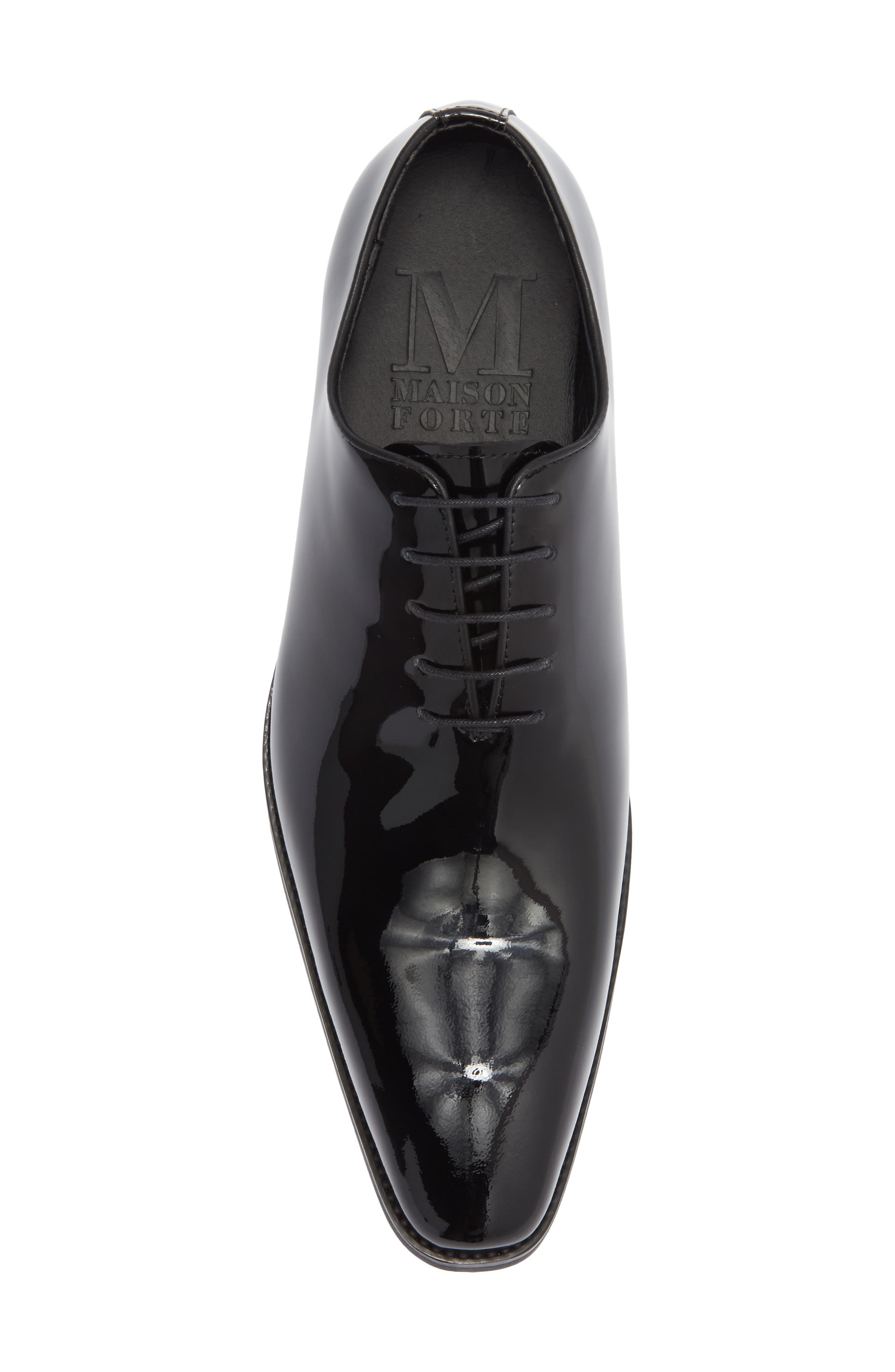 Maison Forte Lusso Wholecut Oxford, Alternate, color, Black