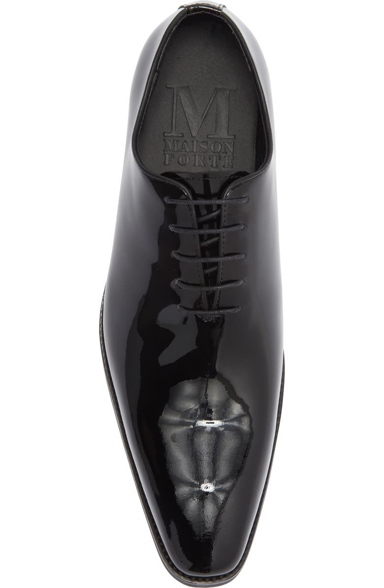 Maison Forte Lusso Wholecut Oxford, Alternate, color, Black