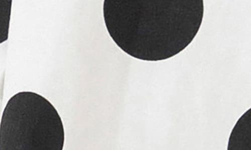 Grey Lab Oversize Polka Dot Cotton Shirt In White