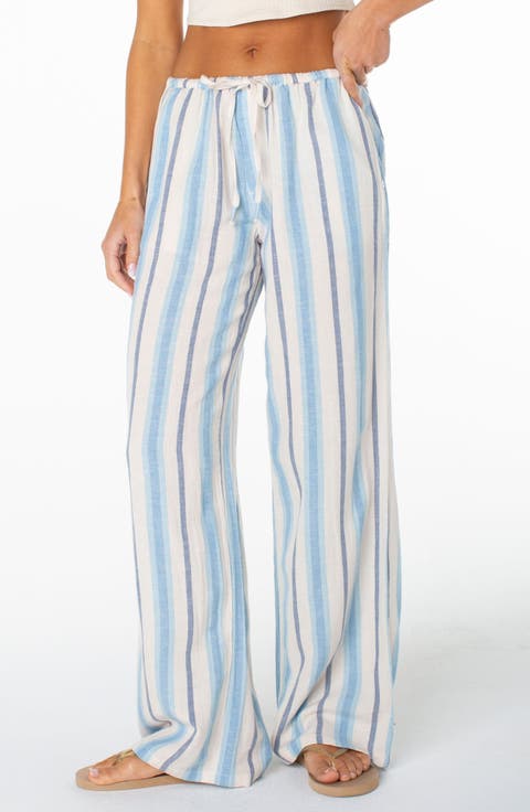 Iyla 2 Stripe Wide Leg Drawstring Pants
