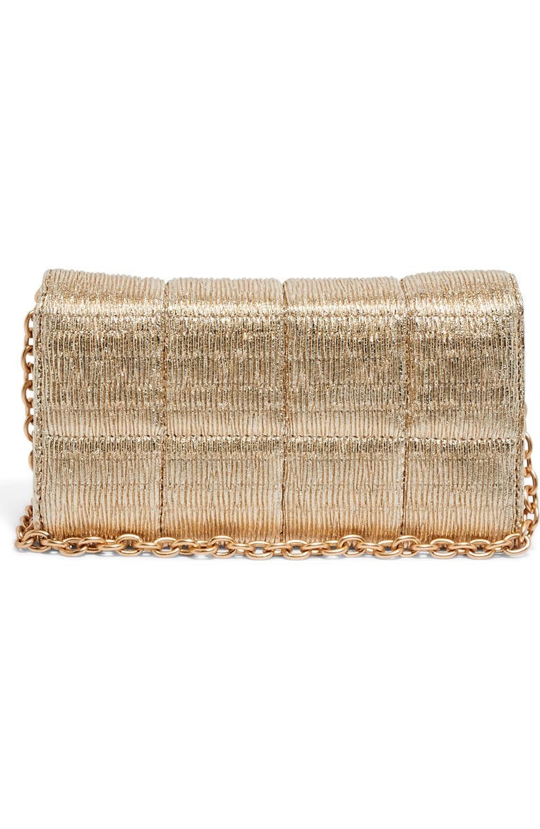 HOUSE OF WANT We Browse Vegan Leather Wallet Crossbody Bag, Alternate, color, Soft Gold