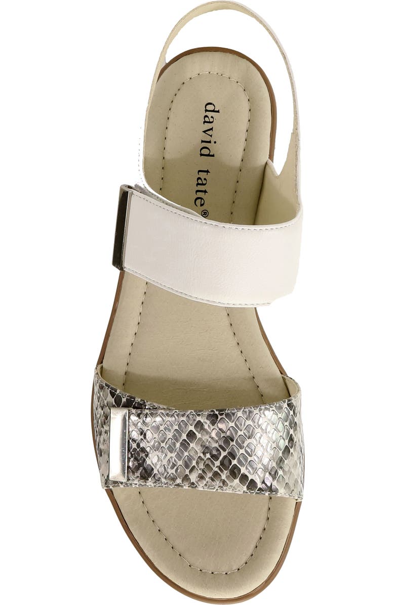 David Tate Civic Slingback Sandal, Alternate, color, White Multi