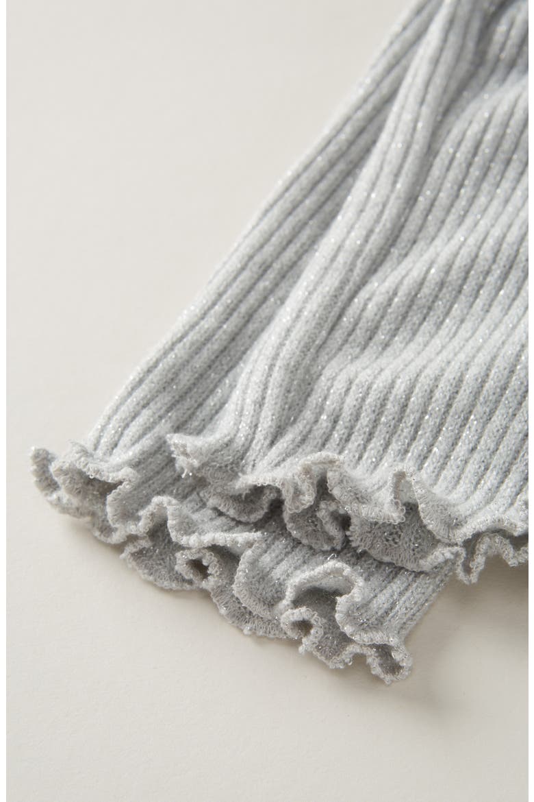 Kids' Sparkle Rib Leggings, Alternate, color, GREY LIGHT HEATHER