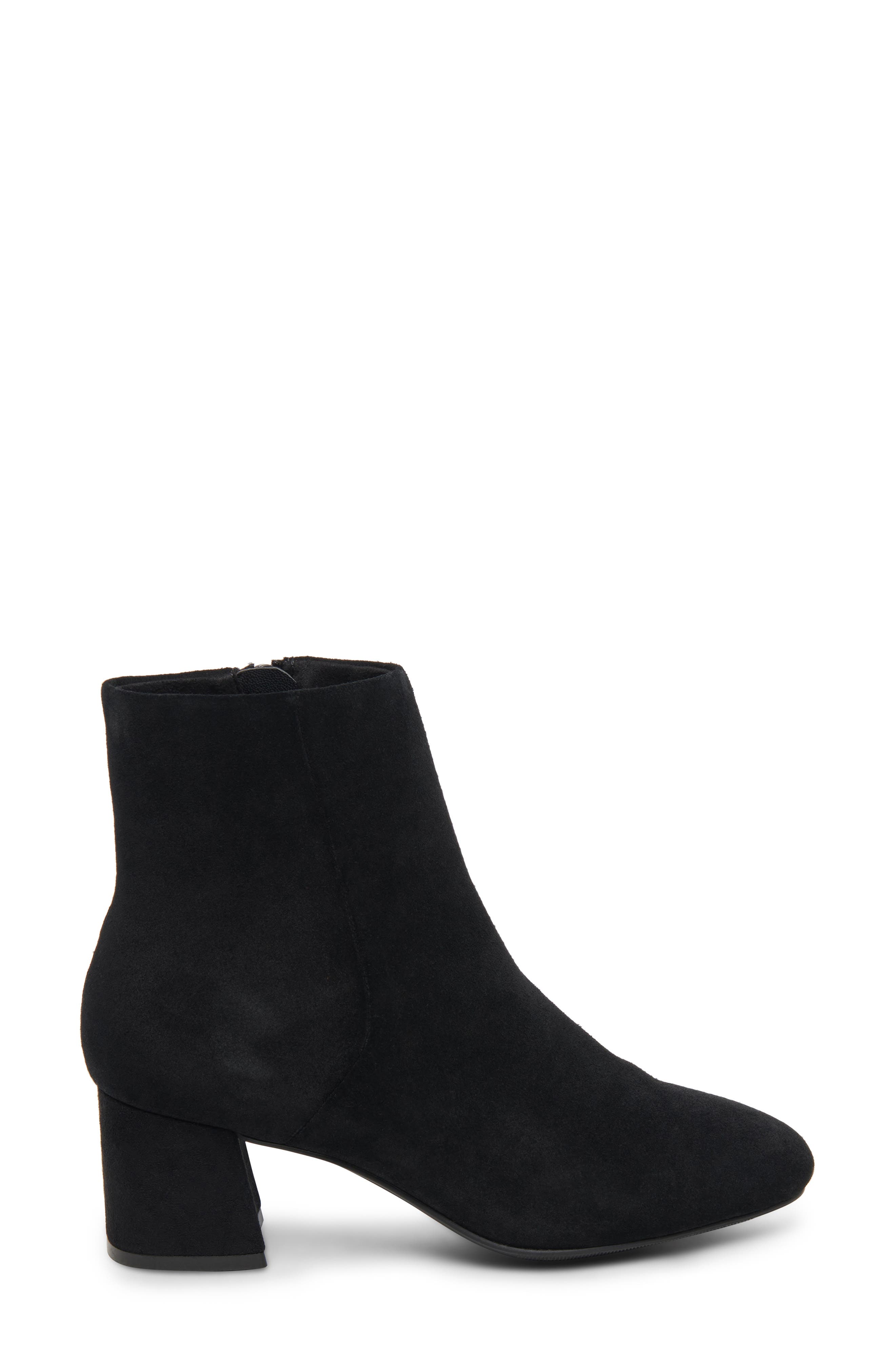 Blondo Alida Waterproof Bootie, Alternate, color, Black Suede