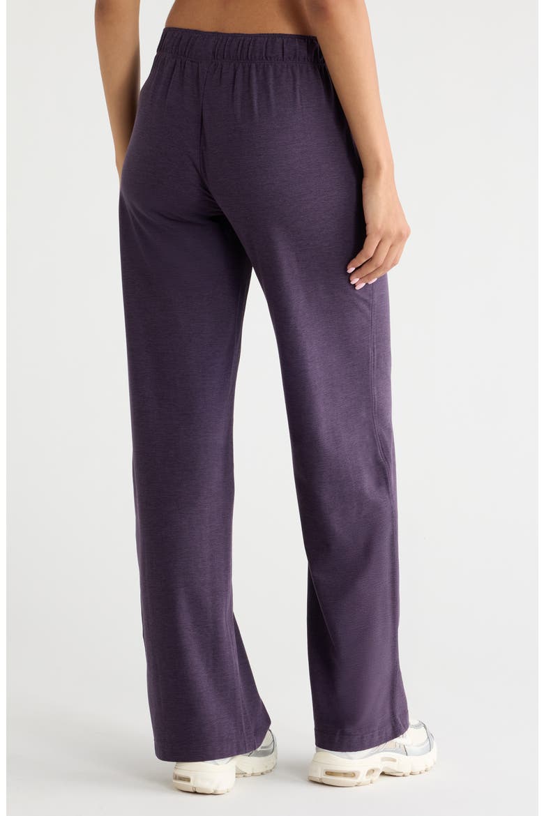 Restore Soft Straight Leg Pull-On Pants, Alternate, color, PURPLE NIGHT MELANGE