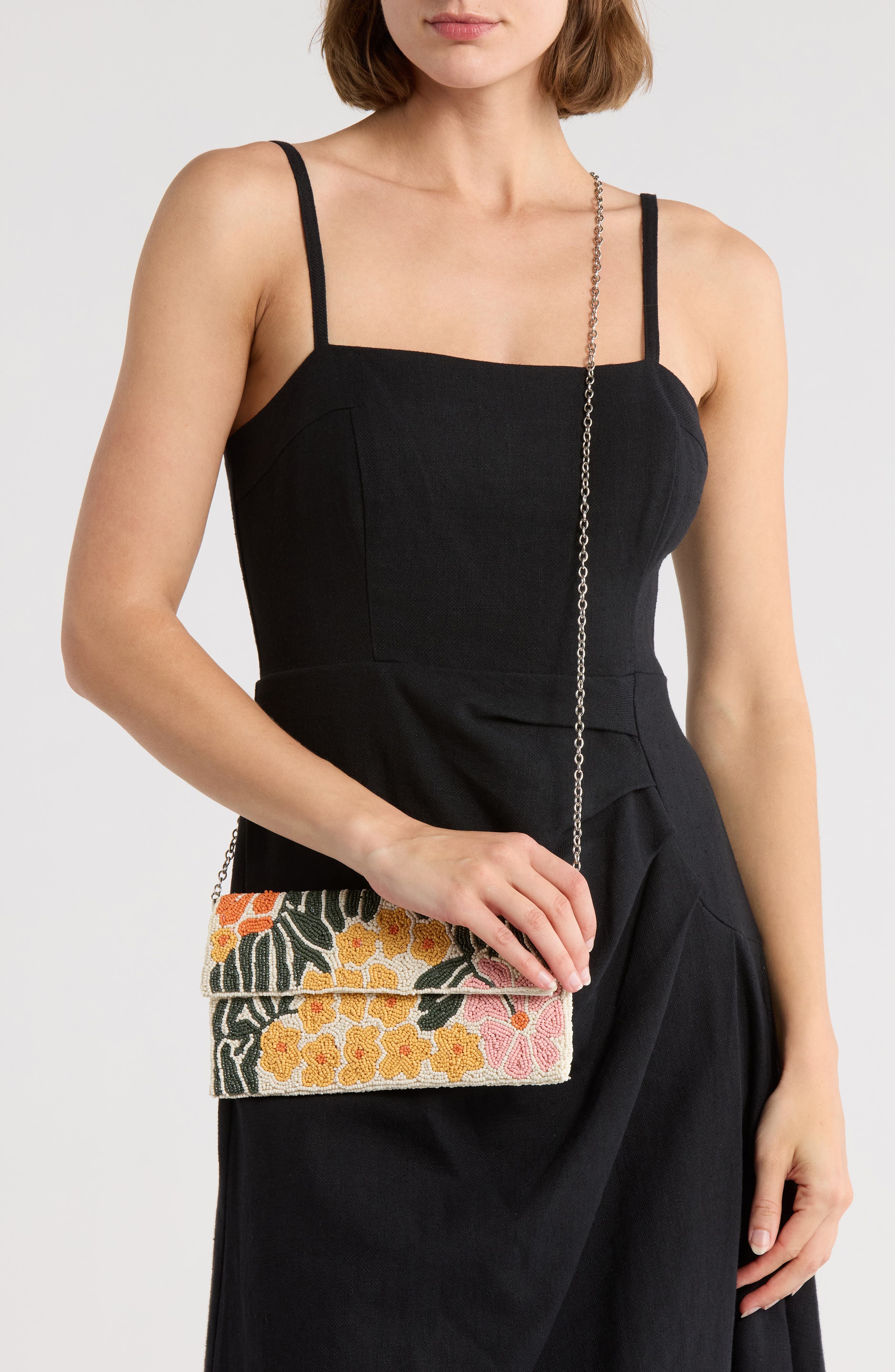 Collection XIIX Floral Beaded Clutch, Alternate, color, Floral