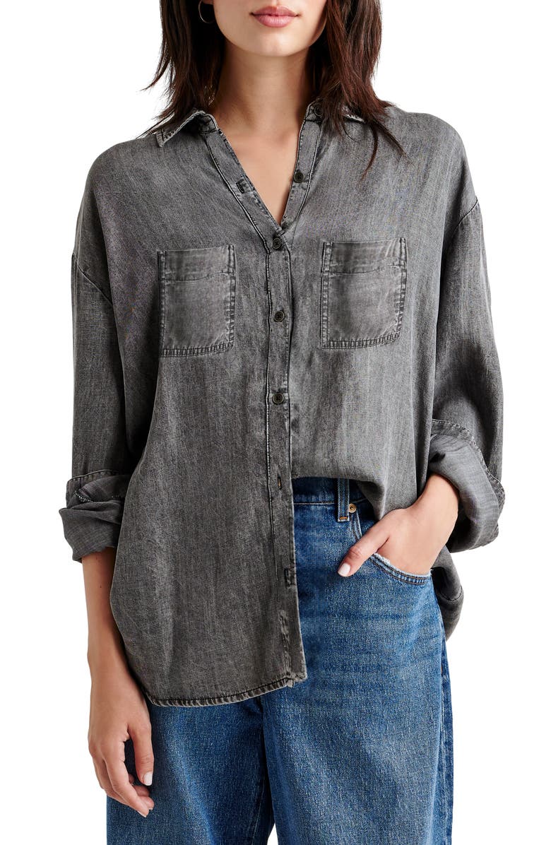 Splendid Macie Denim Button-Up Shirt, Main, color, 