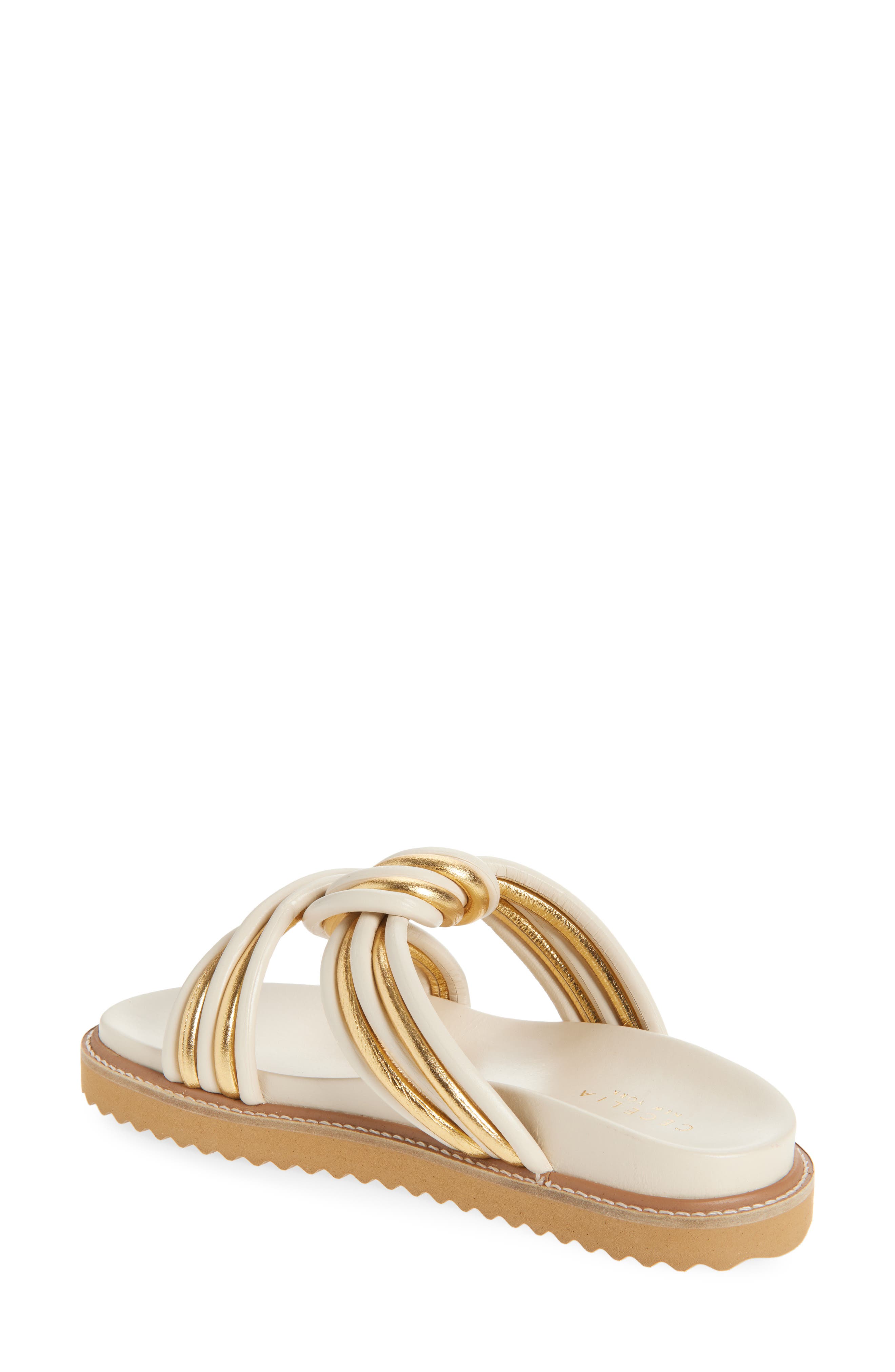 Cecelia New York Marty Platform Sandal, Alternate, color, Oat Gold Multi