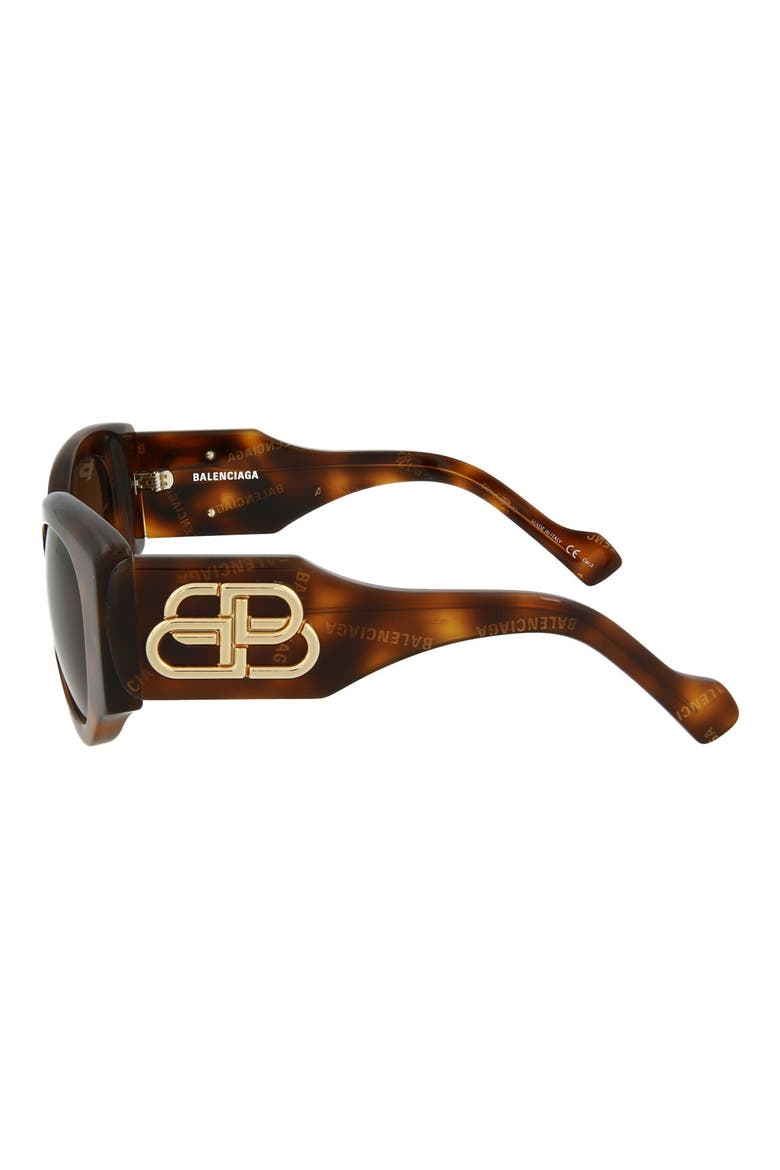 50mm Oval Sunglasses, Alternate, color, HAVANA HAVANA BROWN