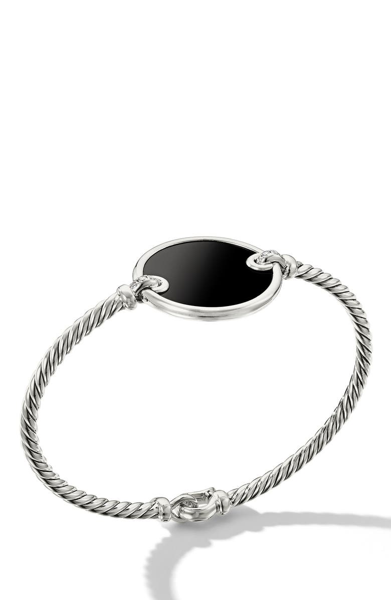 David Yurman Elements Bracelet with Pavé Diamonds, Main, color, 