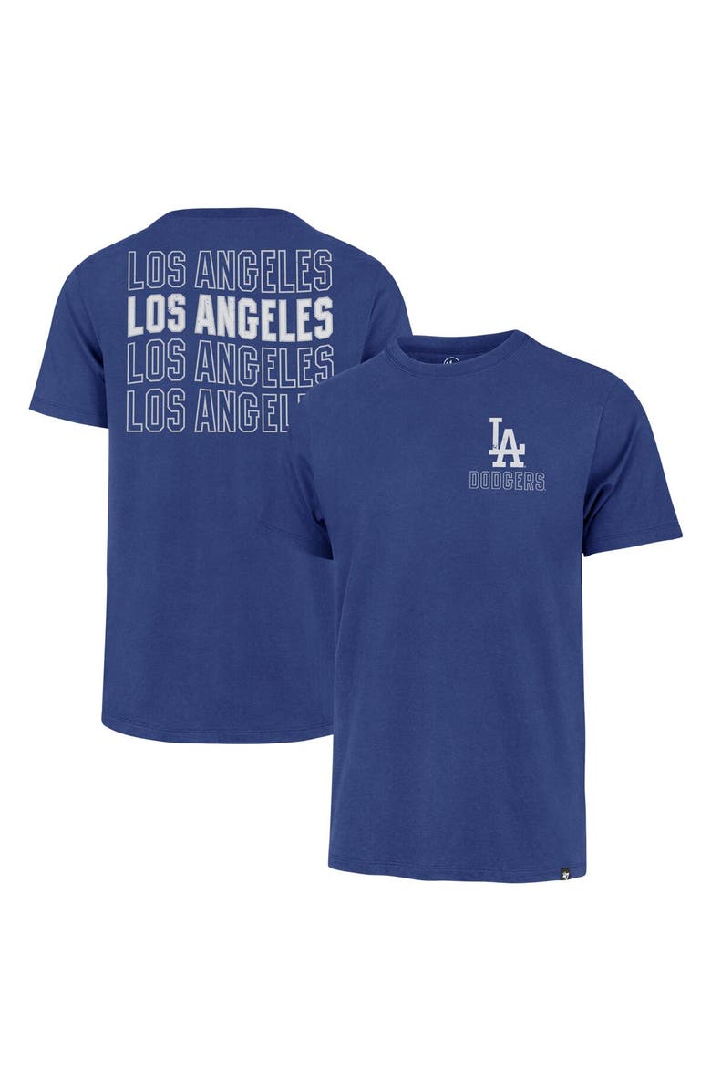 '47 Men's '47 Royal Los Angeles Dodgers Hang Back Franklin T-Shirt, Main, color, Royal